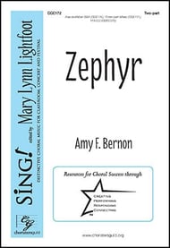 Zephyr Two-Part choral sheet music cover Thumbnail